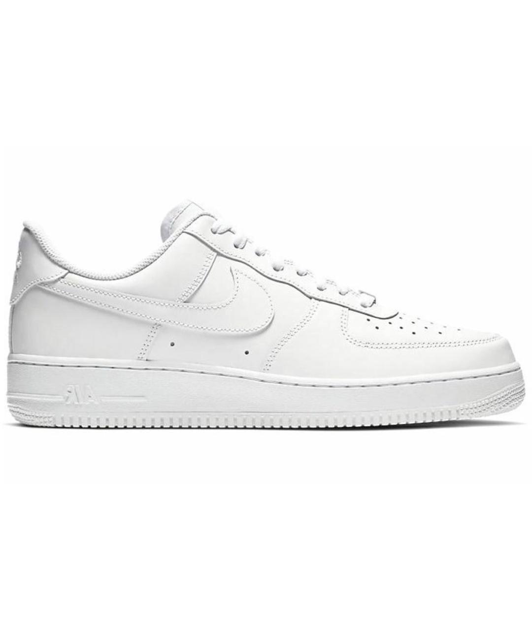 NIKE Белые кожаные низкие кроссовки / кеды, фото 8