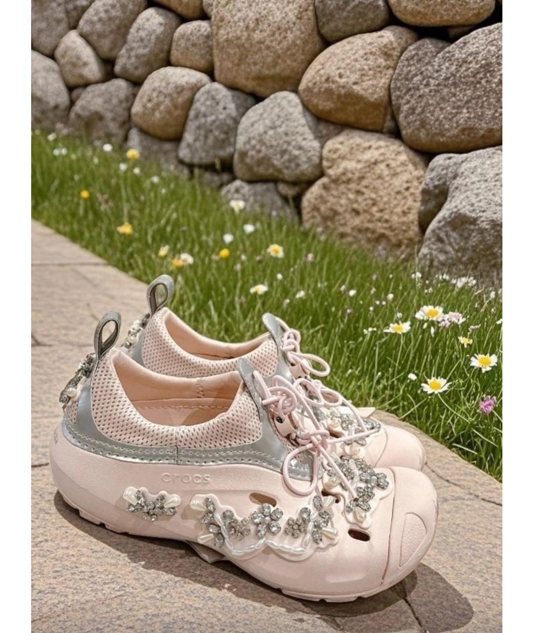 CROCS Розовые сандалии, фото 6