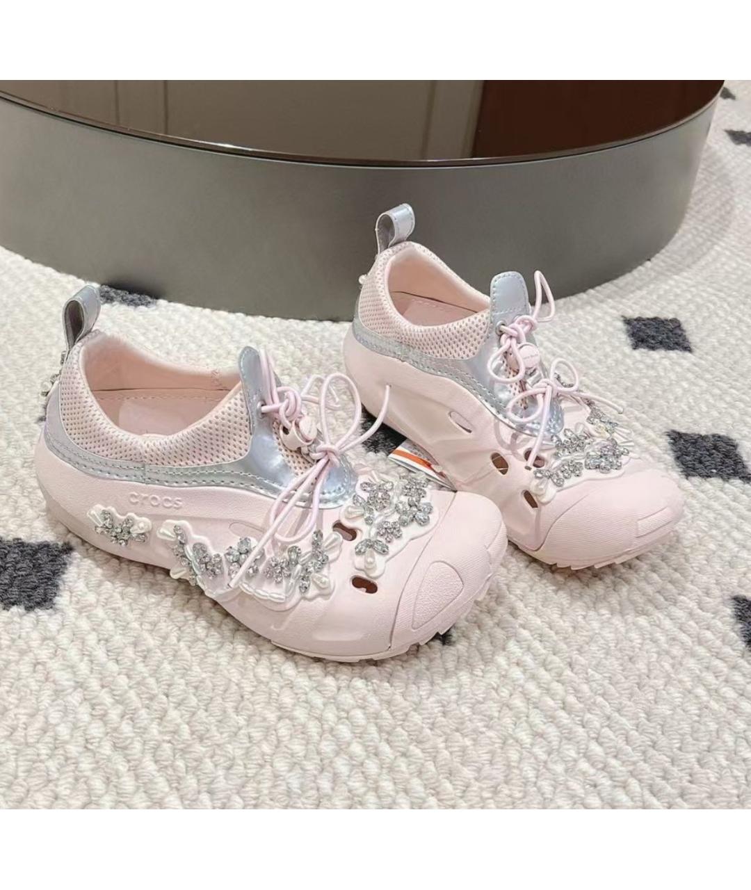CROCS Розовые сандалии, фото 5