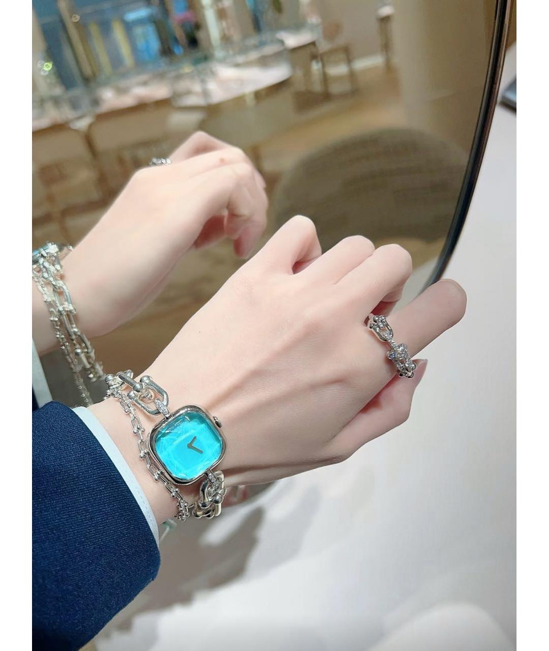 TIFFANY&CO Серебряные серебряные часы, фото 7