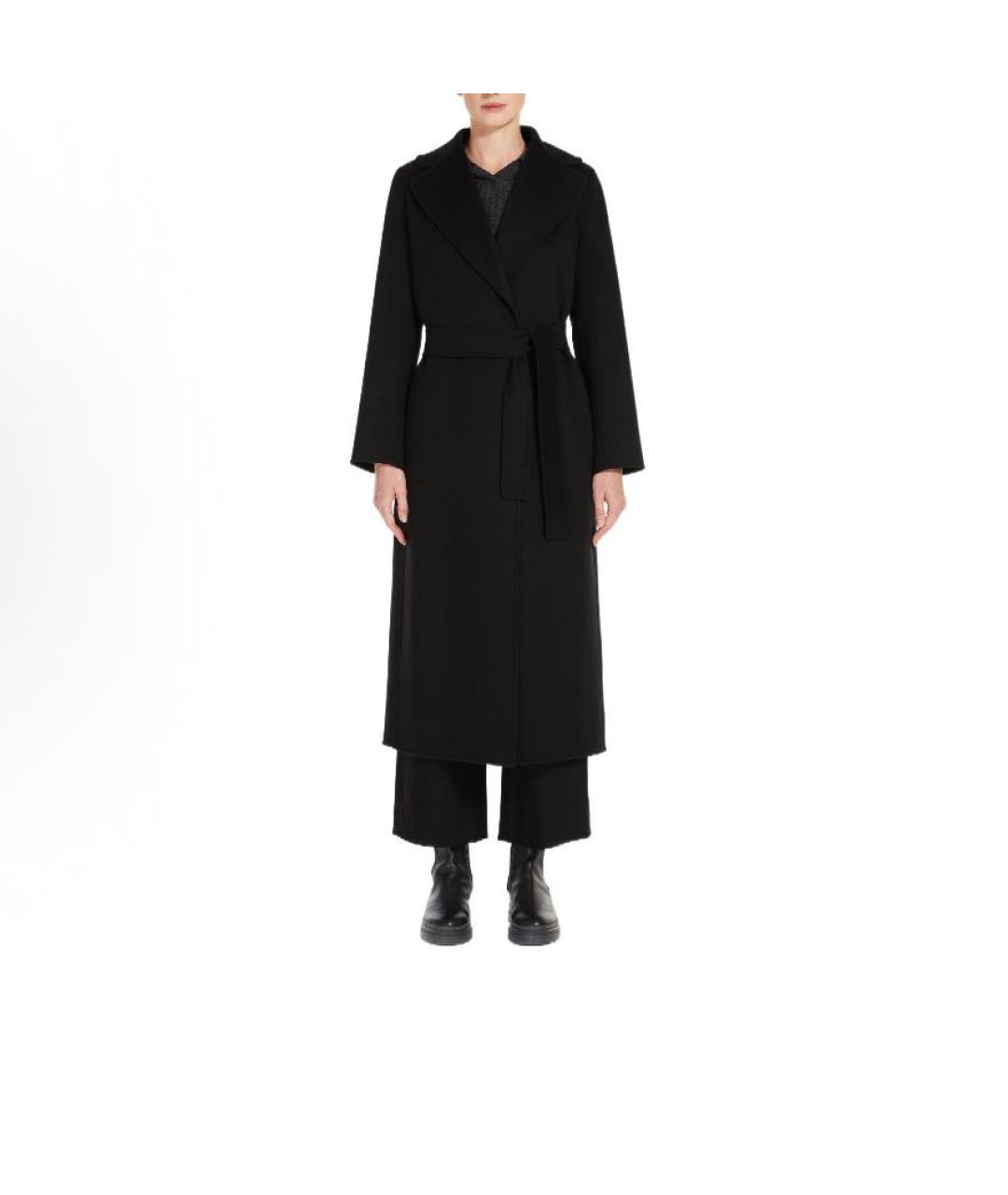 'S MAX MARA Черное пальто, фото 4