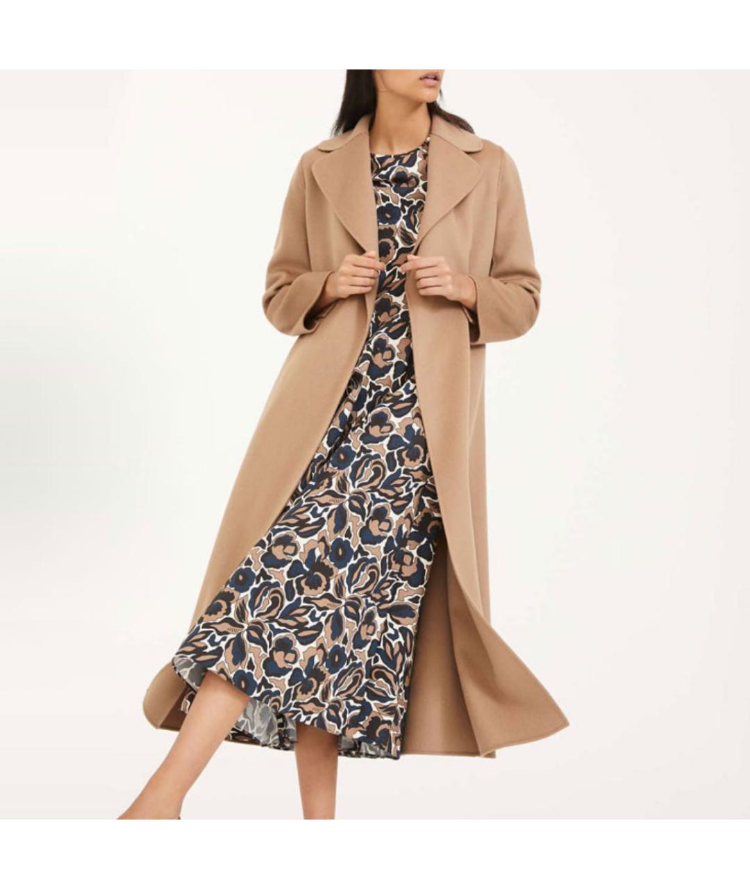 'S MAX MARA Бежевое пальто, фото 4