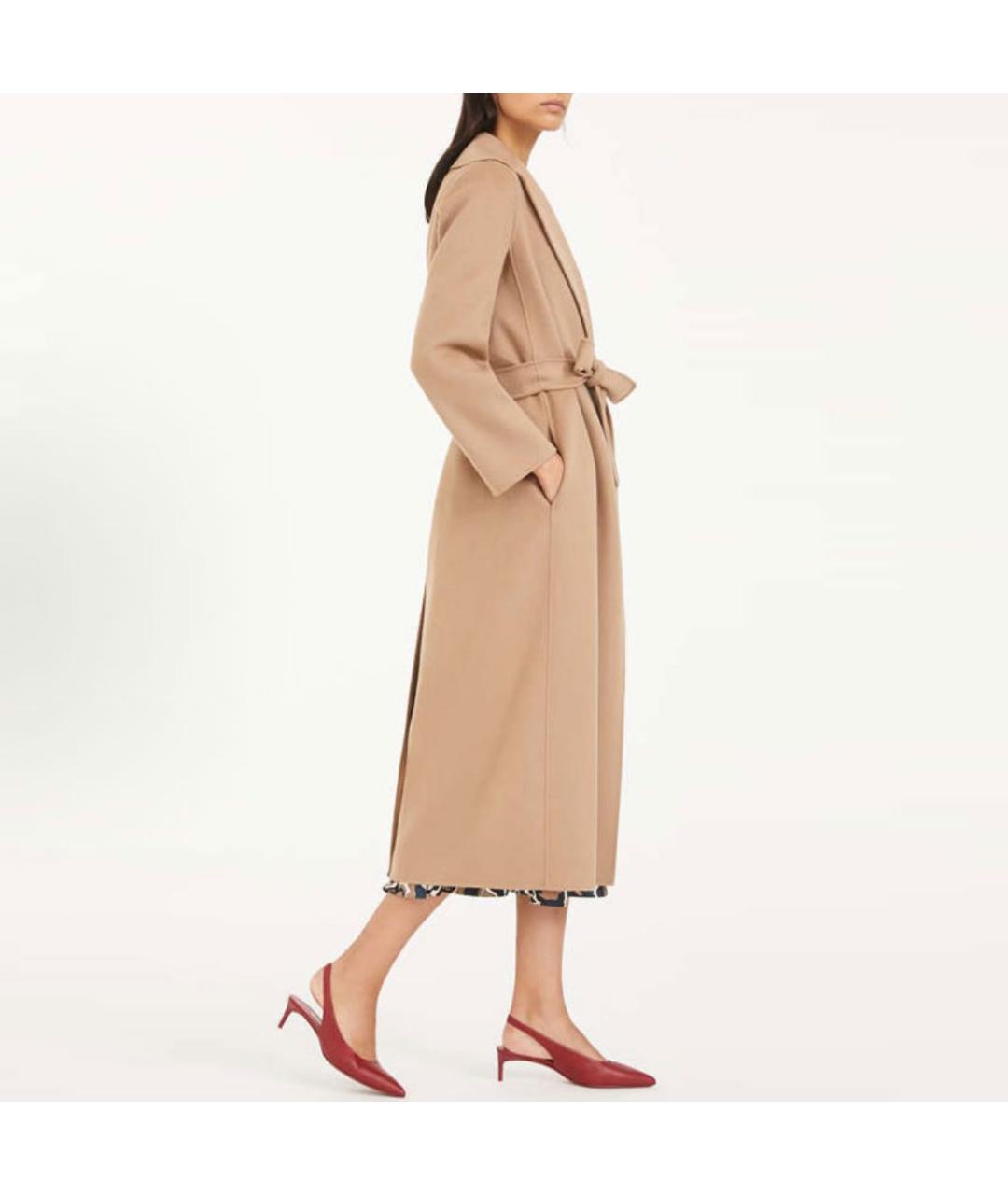 'S MAX MARA Бежевое пальто, фото 5