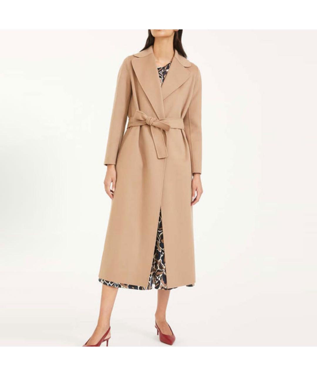 'S MAX MARA Бежевое пальто, фото 2
