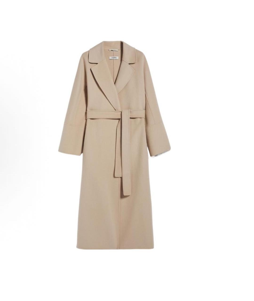 'S MAX MARA Бежевое пальто, фото 5