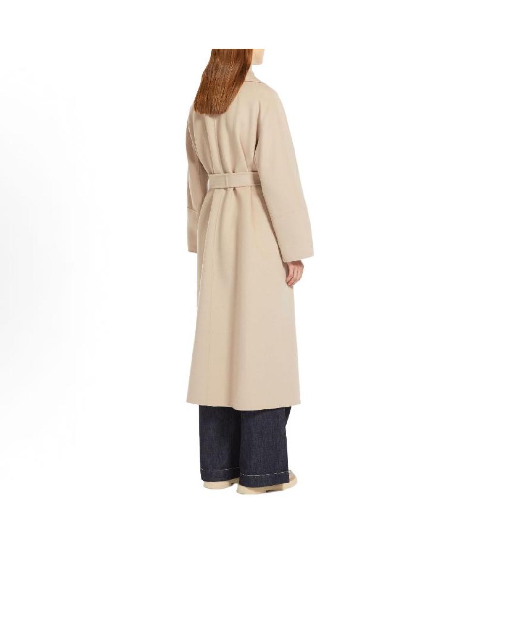 'S MAX MARA Бежевое пальто, фото 3
