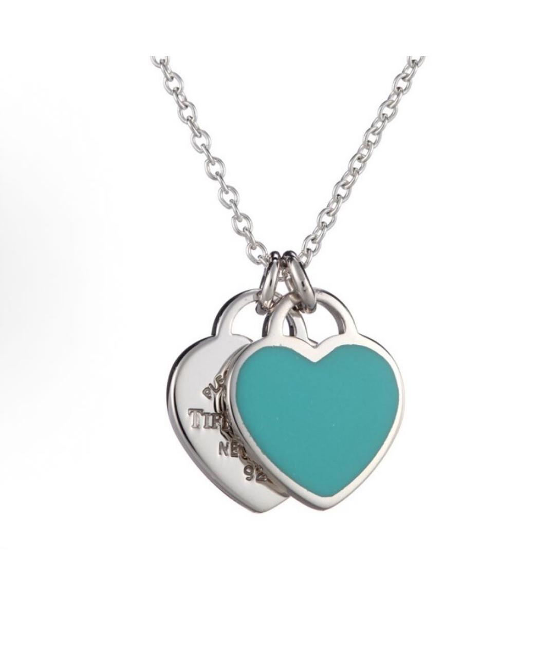 TIFFANY&CO Бирюзовая серебряная подвеска, фото 2