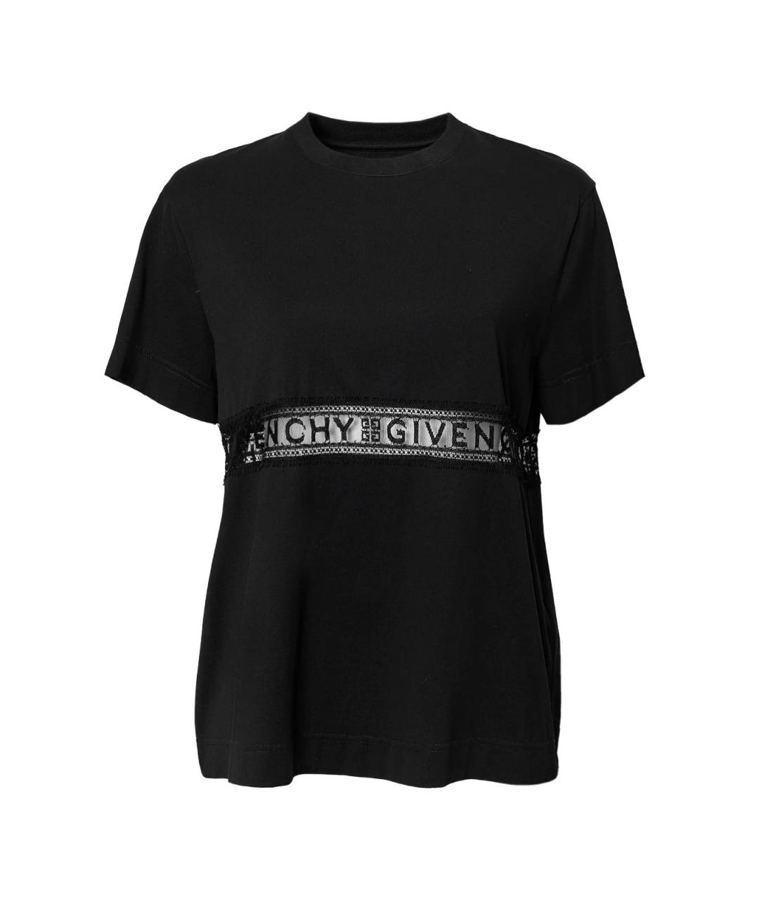 GIVENCHY Черная хлопковая футболка, фото 2