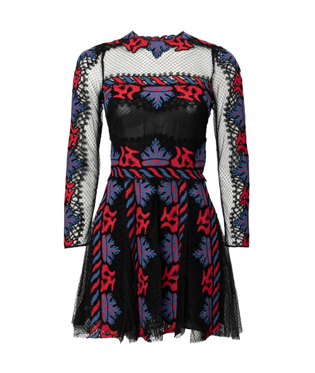 VALENTINO Черное полиамидовое коктейльное платье, фото 1