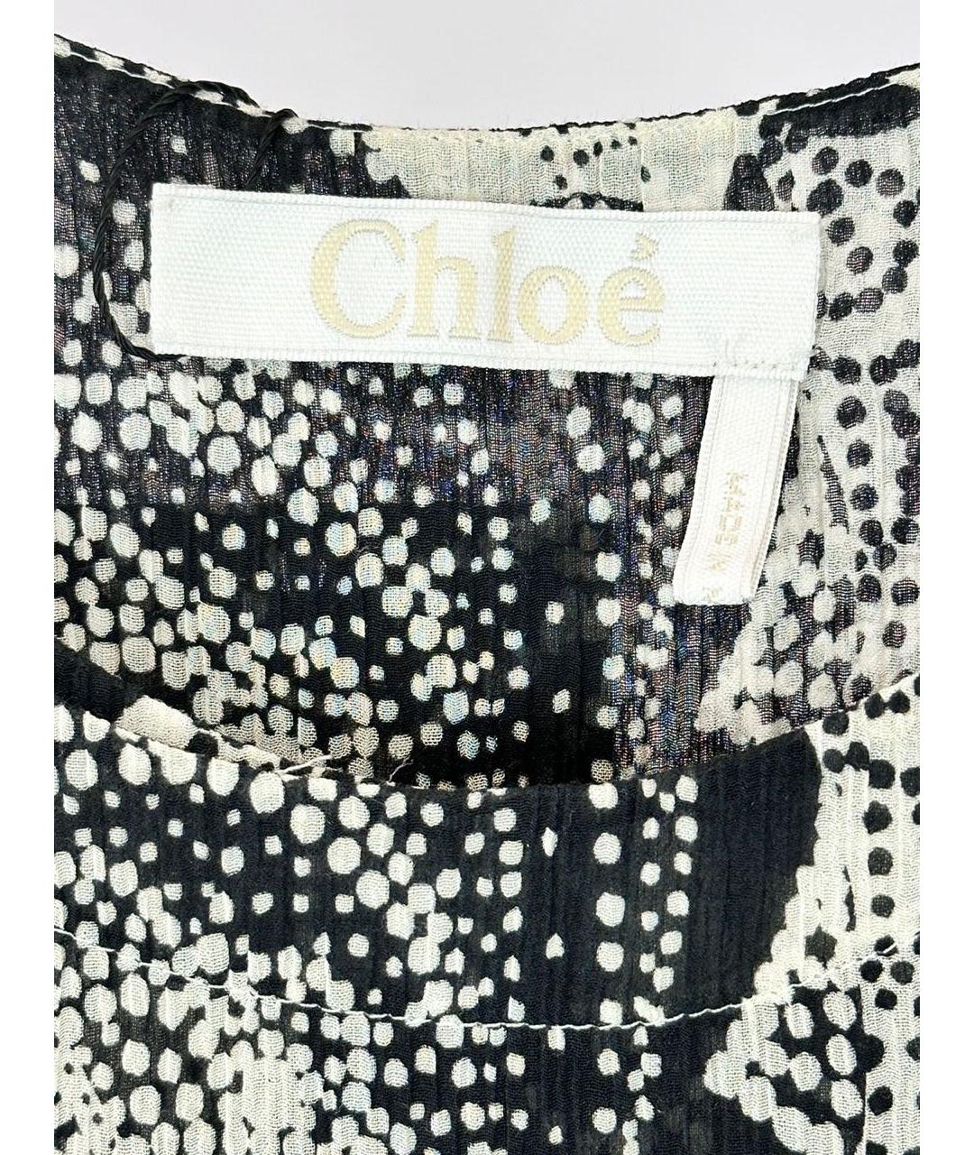 CHLOE Черное хлопковое повседневное платье, фото 3