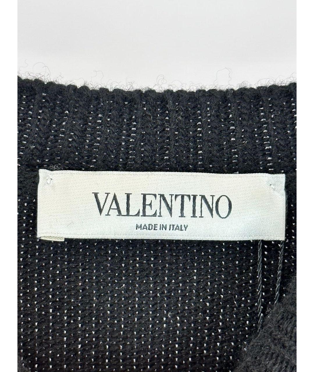 VALENTINO Черный шерстяной джемпер / свитер, фото 6