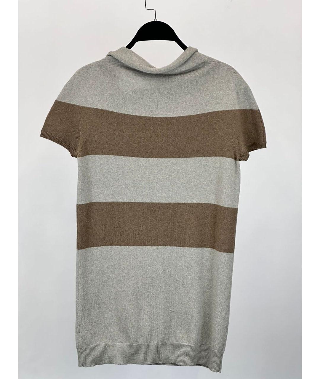 BRUNELLO CUCINELLI Серый кашемировый джемпер / свитер, фото 2