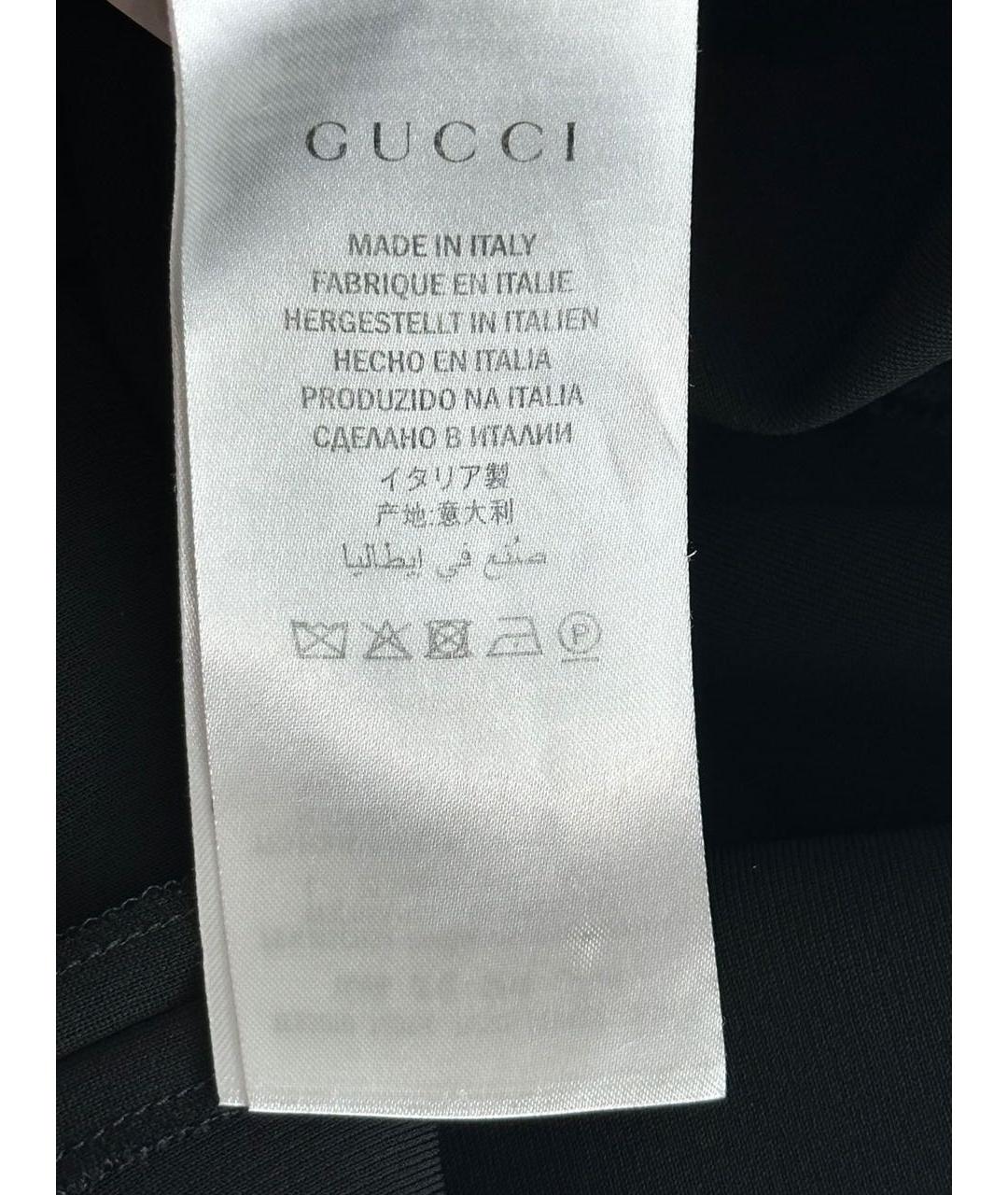 GUCCI Черное вискозное повседневное платье, фото 5