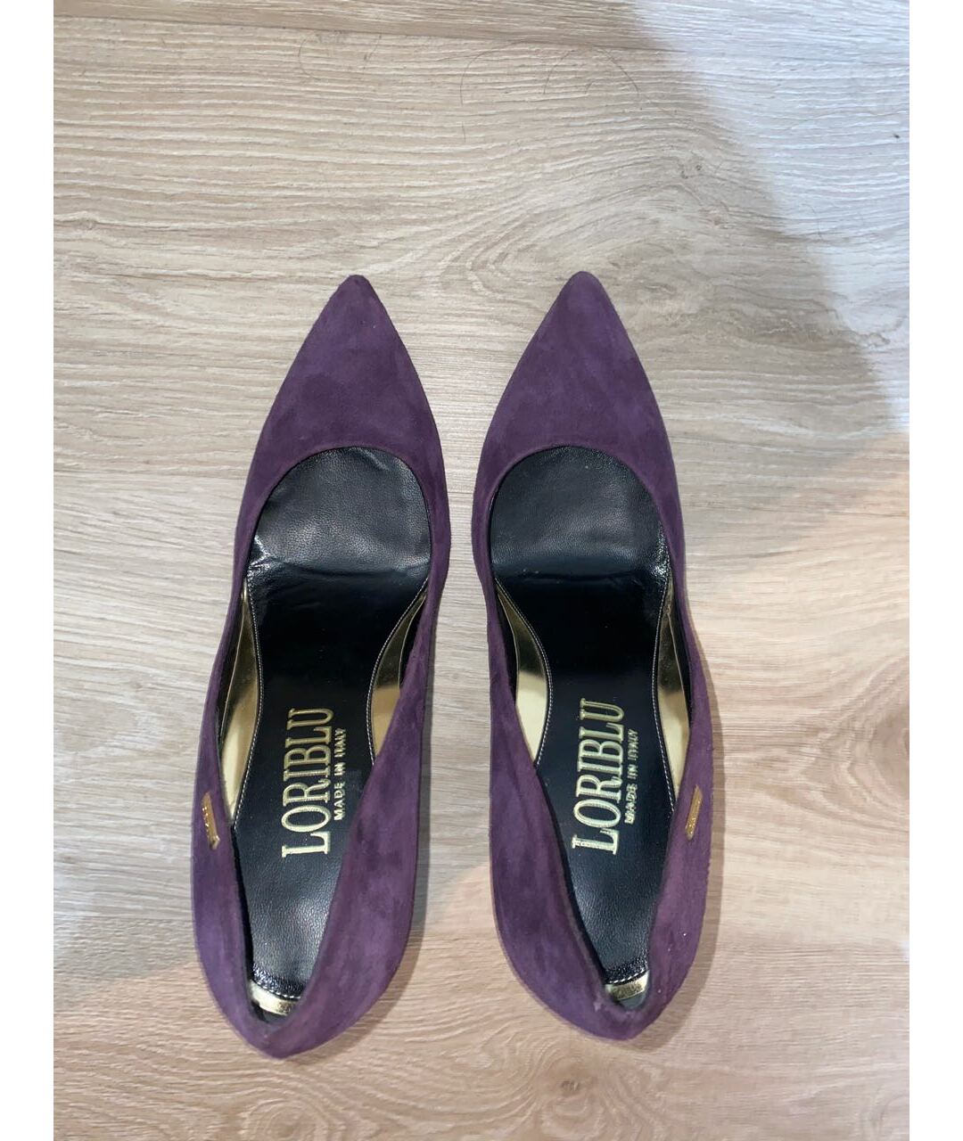 LORIBLU Фиолетовые замшевые туфли, фото 3