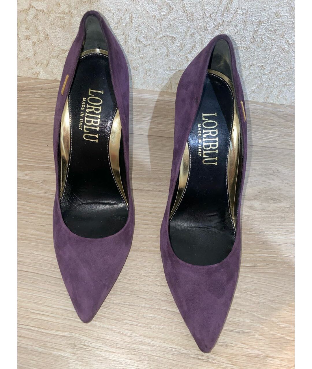 LORIBLU Фиолетовые замшевые туфли, фото 2