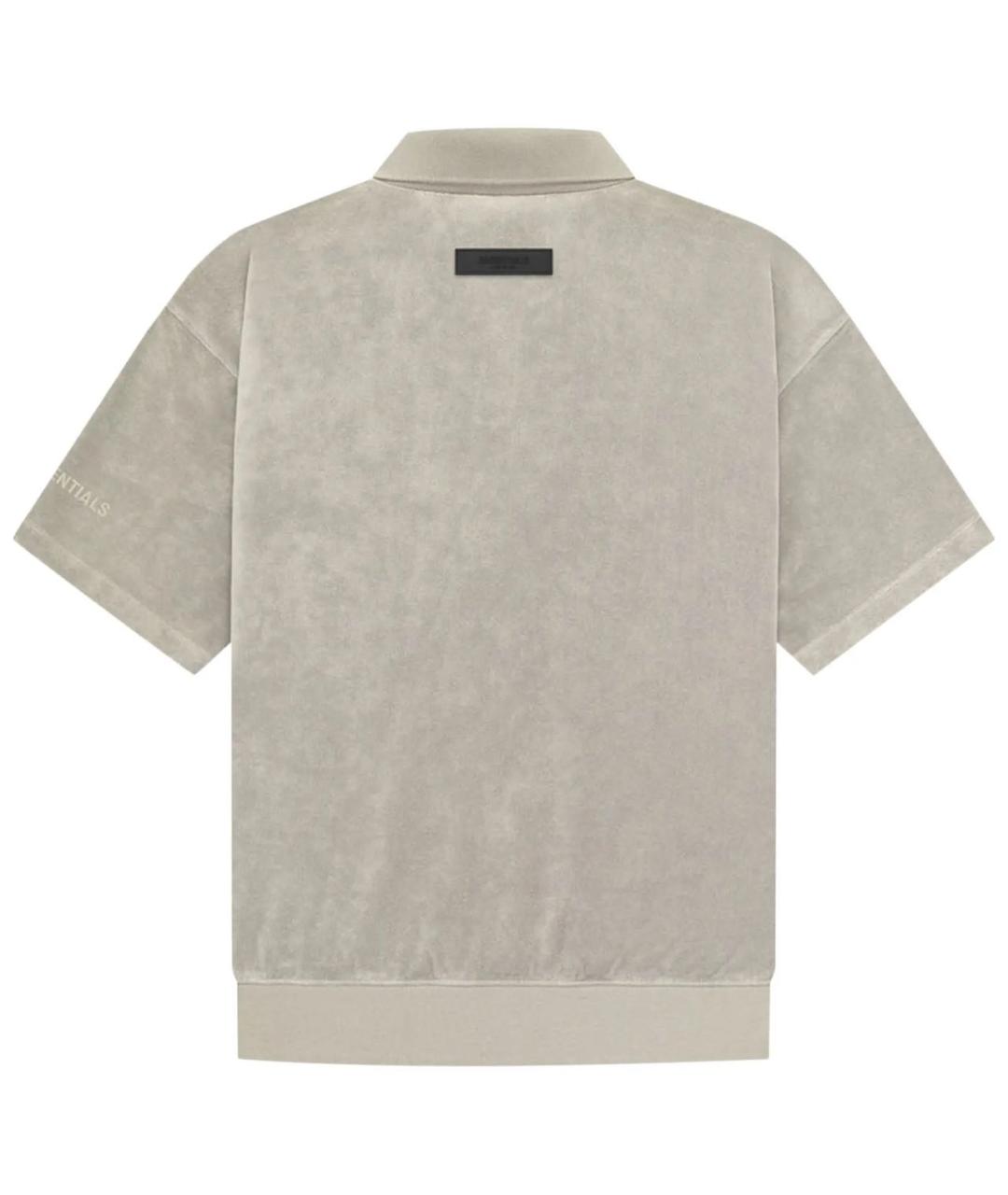 FEAR OF GOD ESSENTIALS Бежевая хлопковая футболка, фото 2