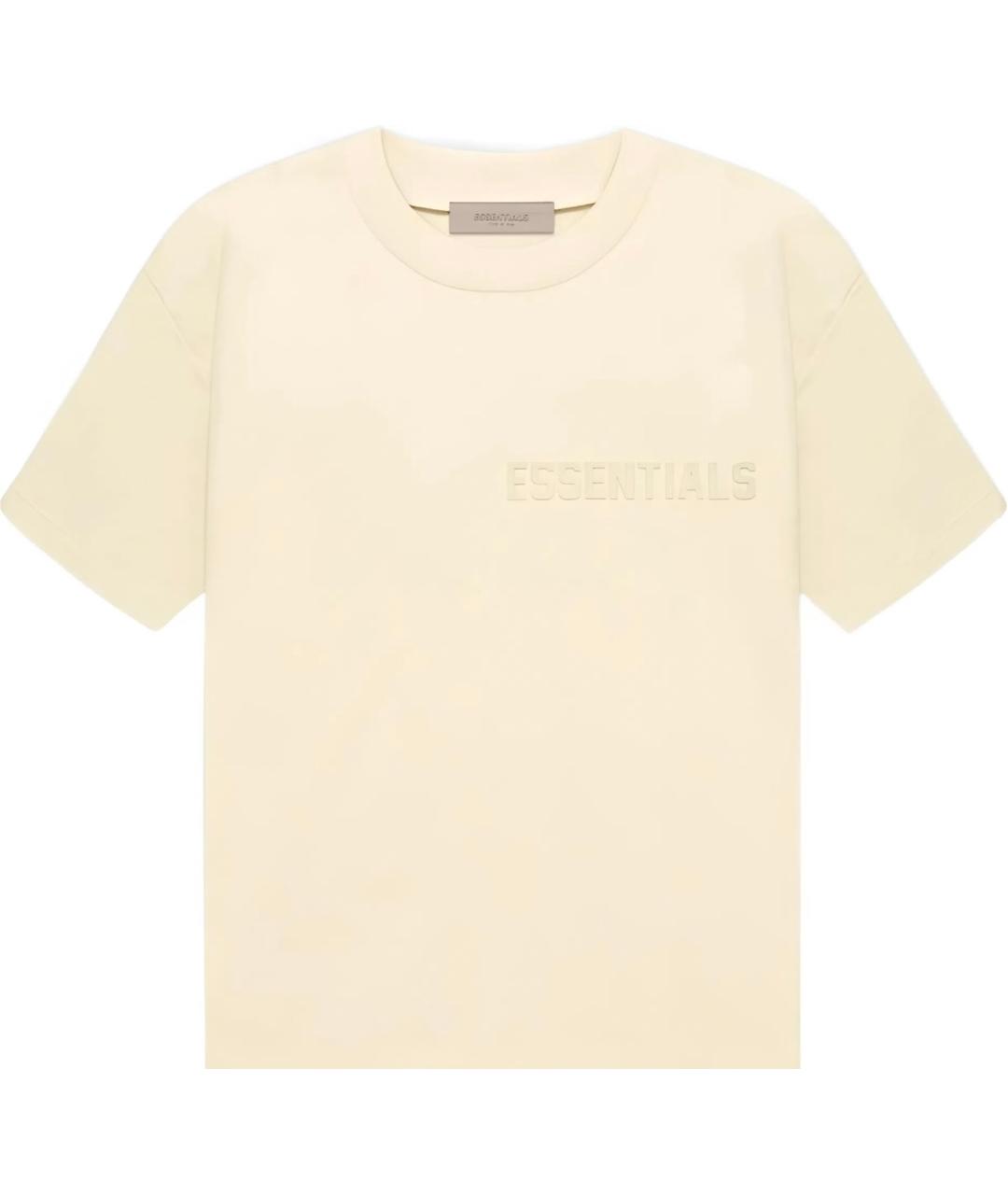 FEAR OF GOD ESSENTIALS Бежевая хлопковая футболка, фото 1