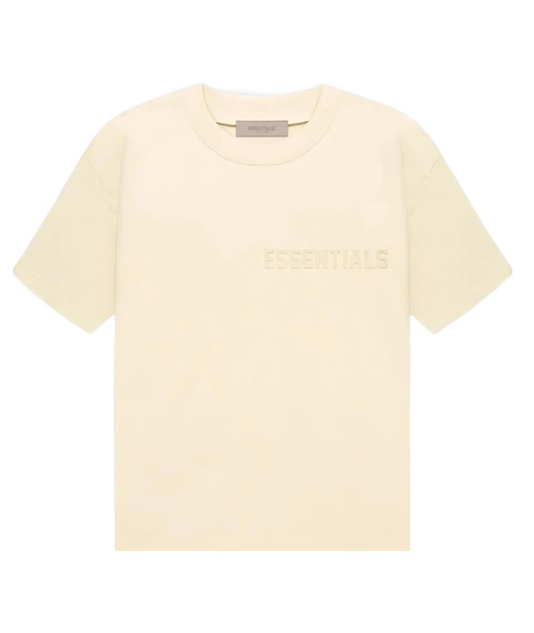 FEAR OF GOD ESSENTIALS Бежевая хлопковая футболка, фото 1