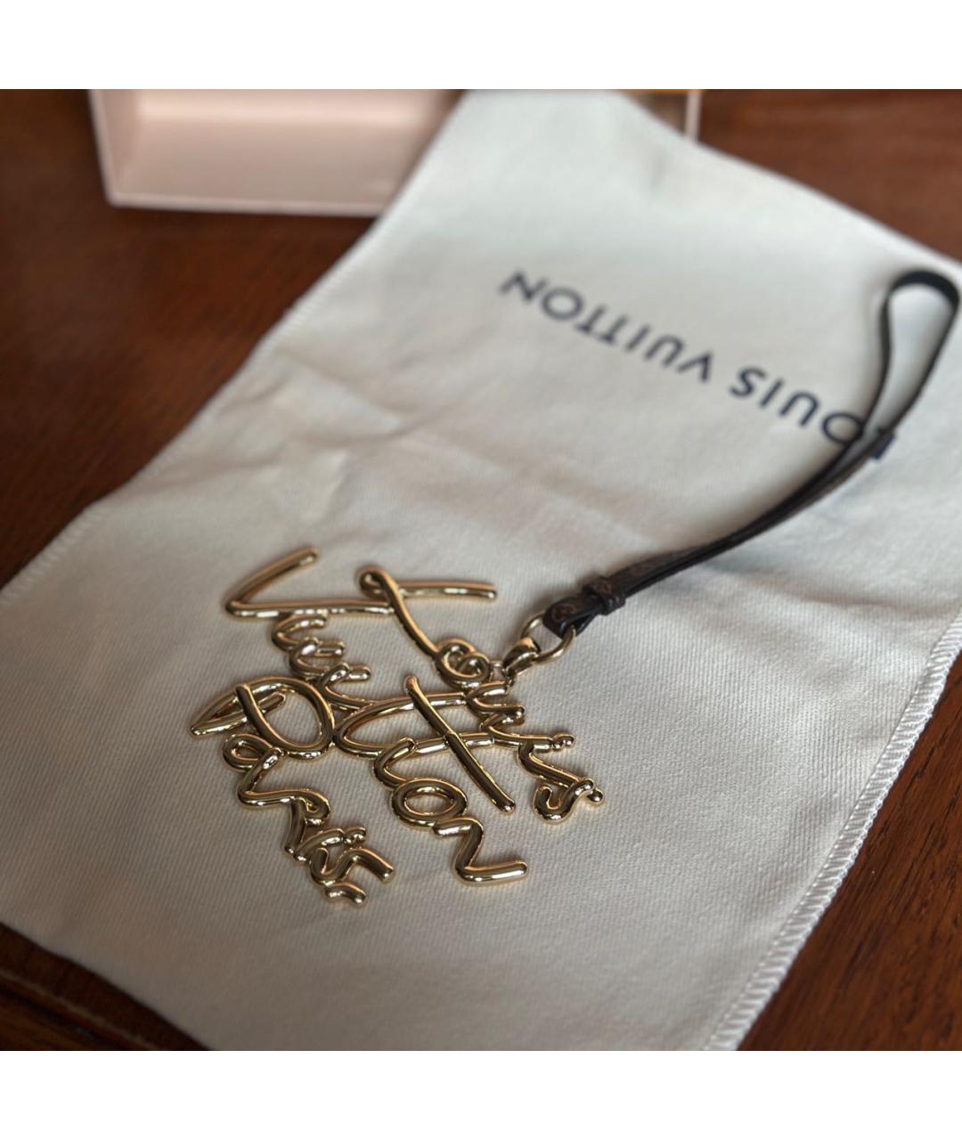 LOUIS VUITTON Золотой брелок, фото 2