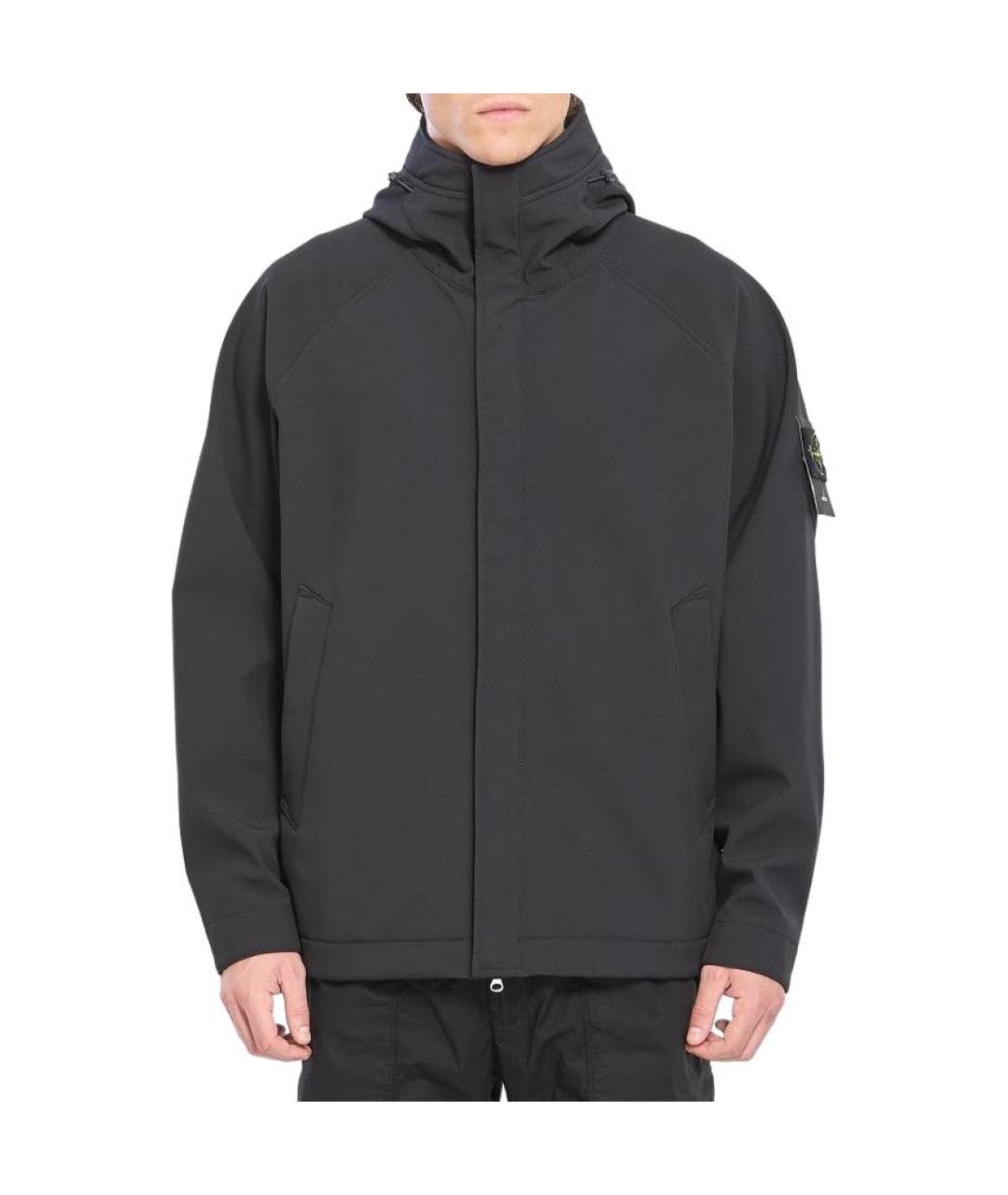 STONE ISLAND Черное пальто, фото 3