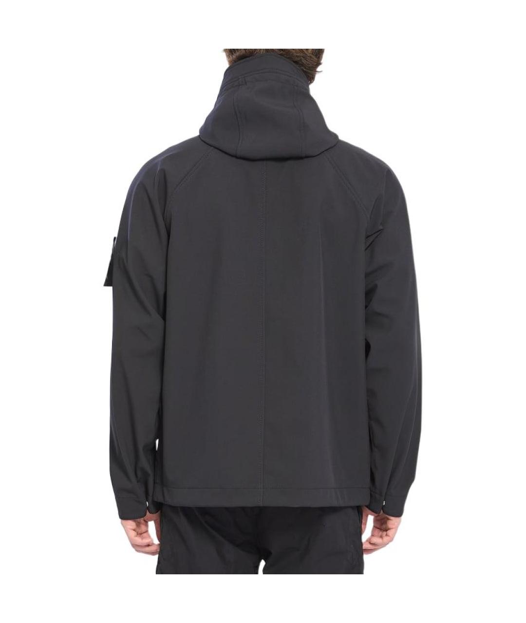 STONE ISLAND Черное пальто, фото 2