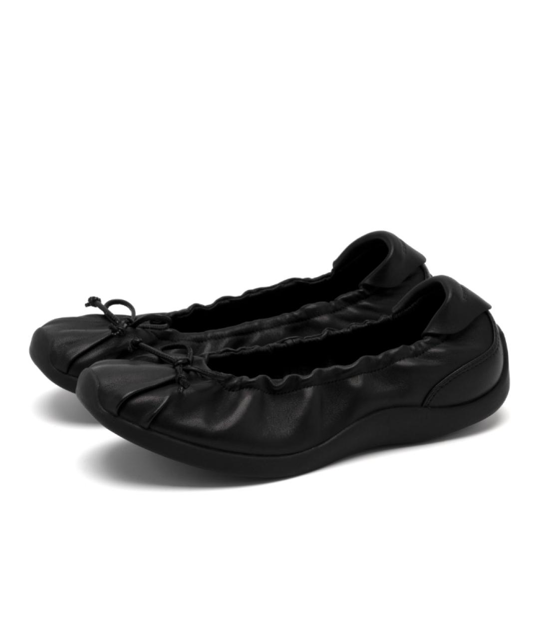 FOOT INDUSTRY Черные кожаные балетки, фото 3