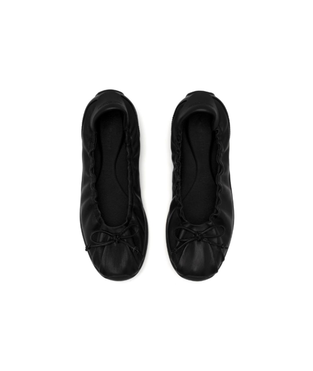 FOOT INDUSTRY Черные кожаные балетки, фото 4