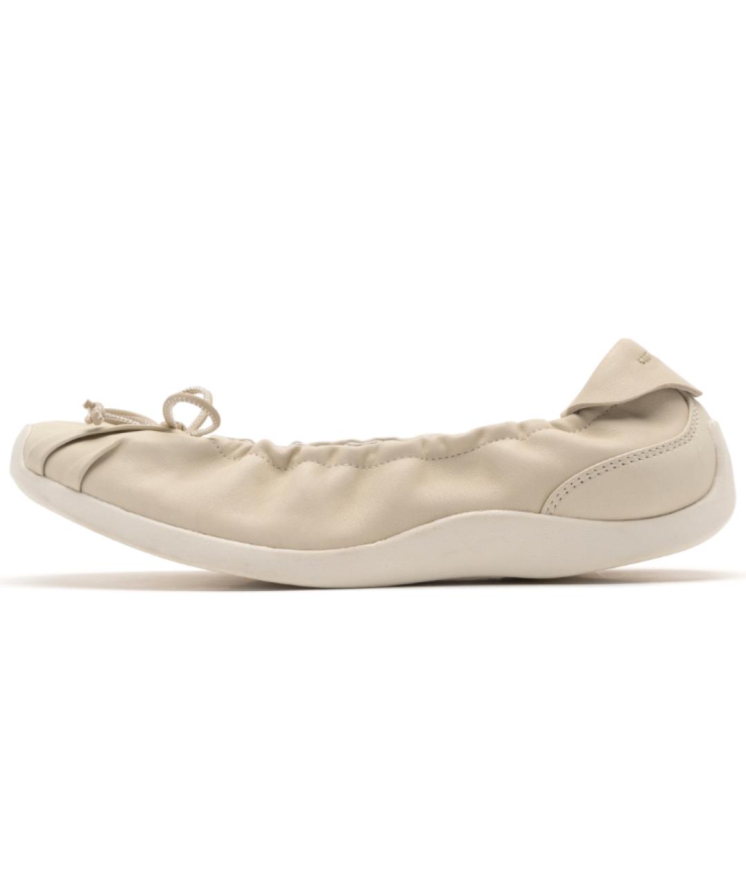 FOOT INDUSTRY Белые кожаные балетки, фото 2