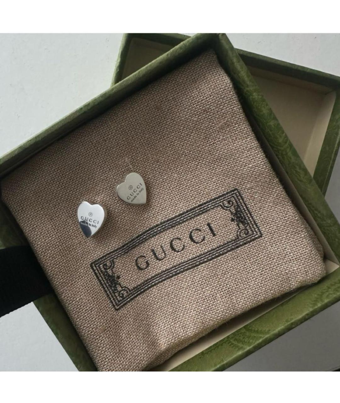 GUCCI Серебряные серебряные серьги, фото 3
