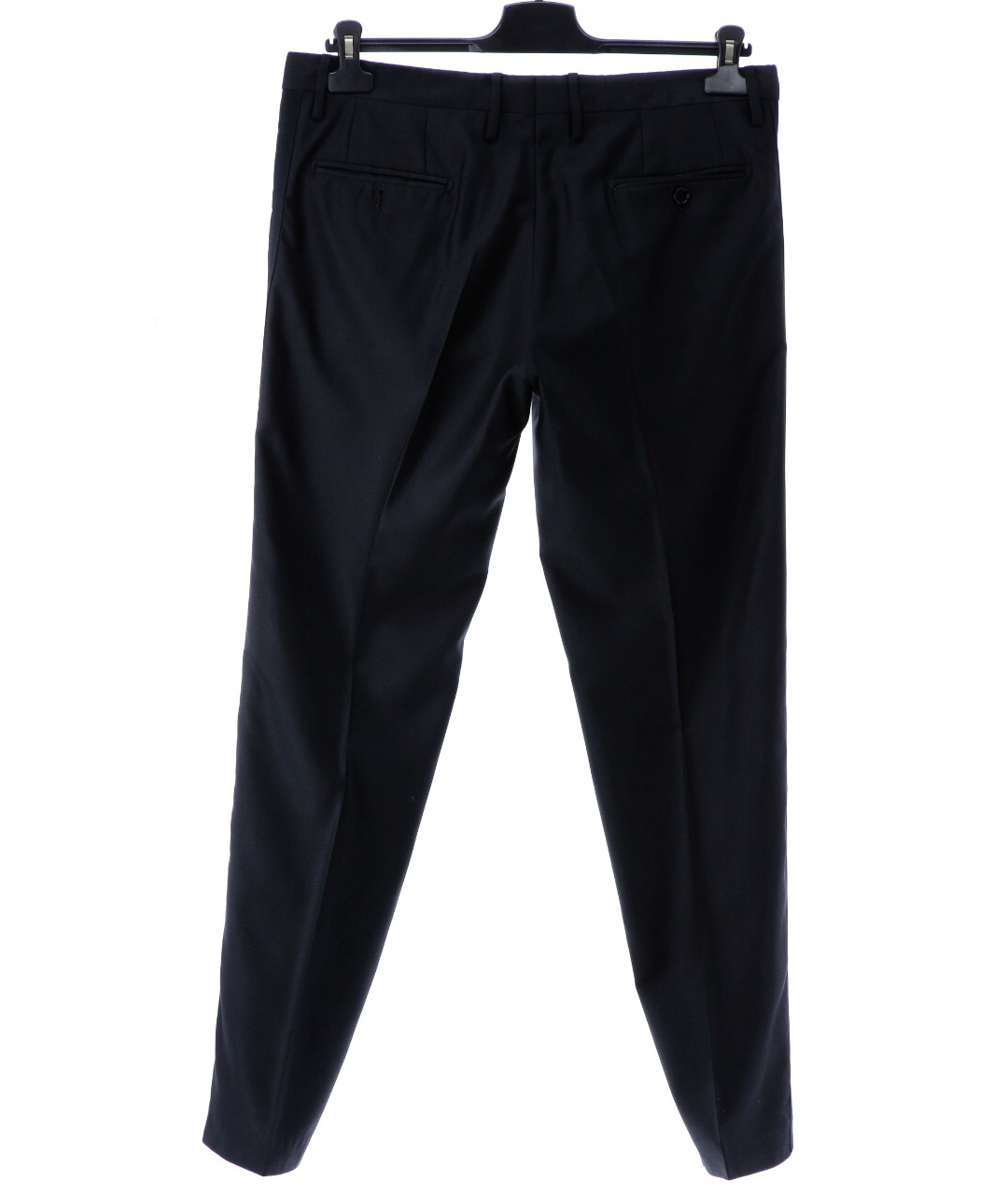 DOLCE&GABBANA Черные шерстяные классические брюки, фото 2