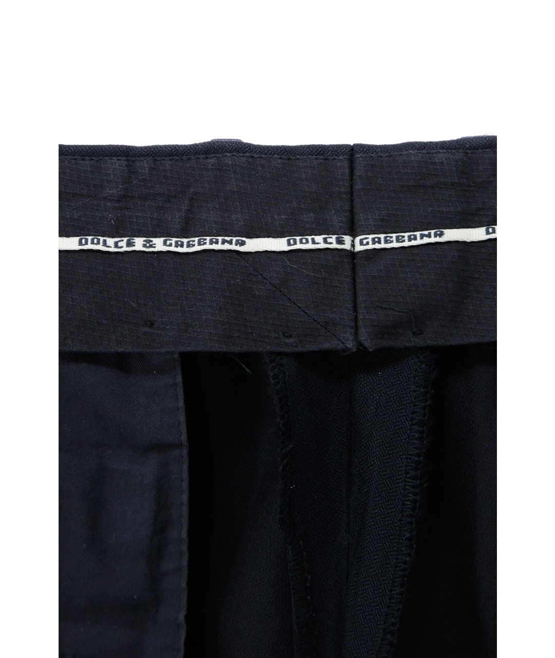DOLCE&GABBANA Черные шерстяные классические брюки, фото 8