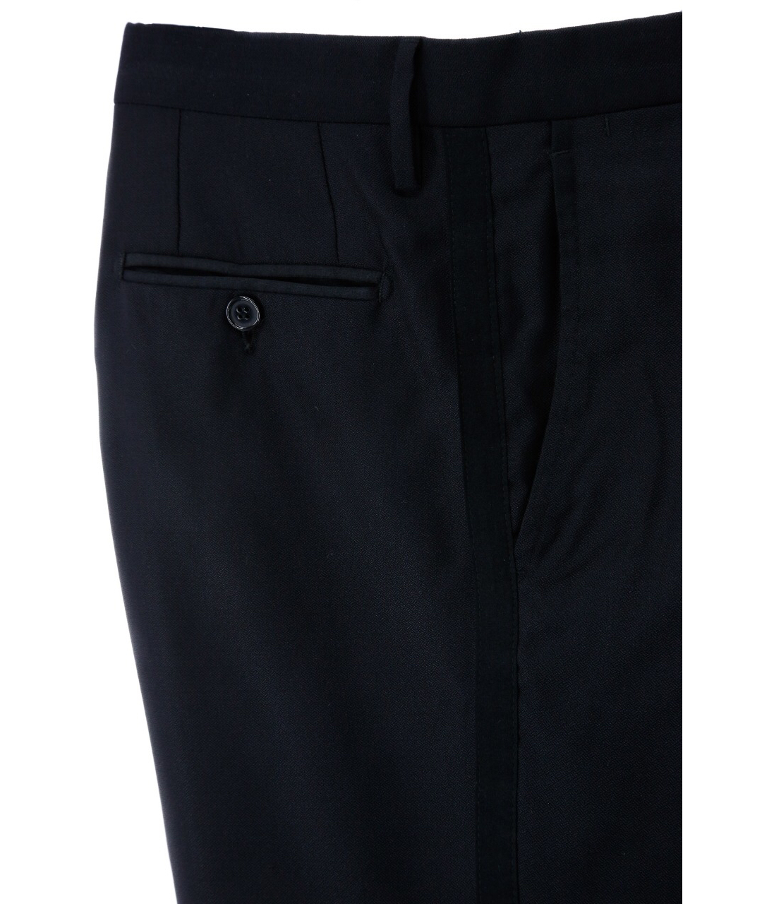 DOLCE&GABBANA Черные шерстяные классические брюки, фото 6