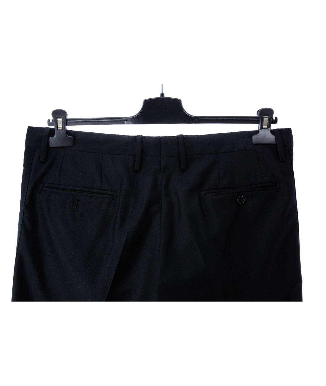 DOLCE&GABBANA Черные шерстяные классические брюки, фото 4