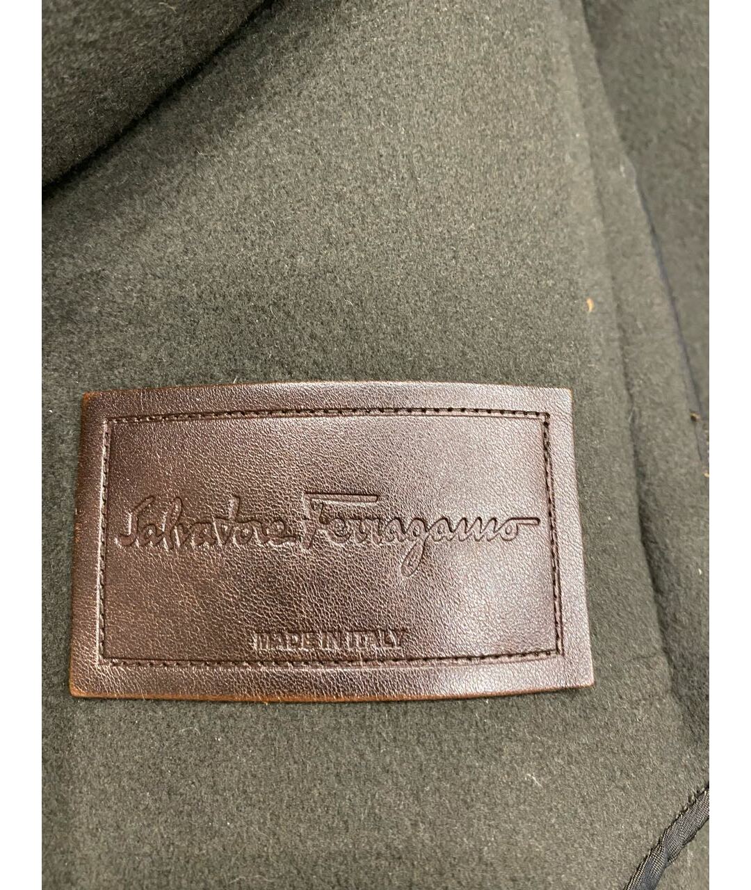 SALVATORE FERRAGAMO Коричневое шерстяное пальто, фото 5