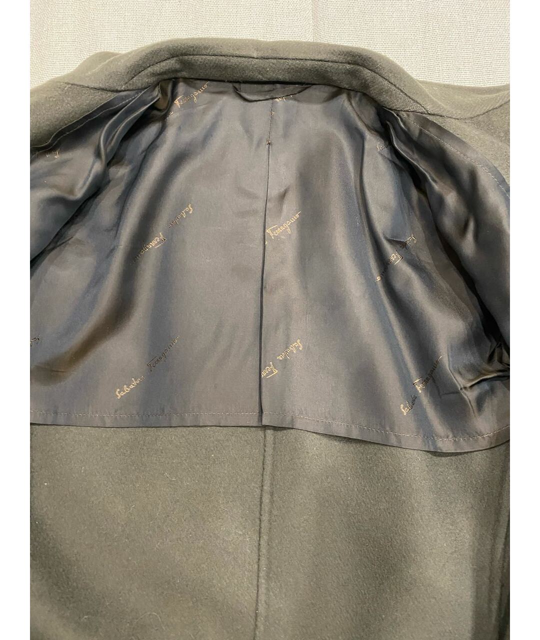 SALVATORE FERRAGAMO Коричневое шерстяное пальто, фото 3