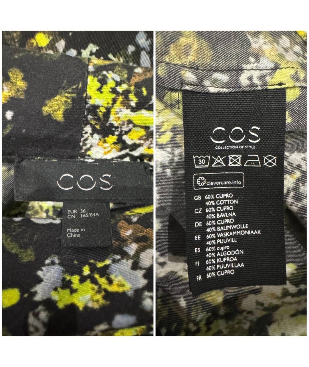 COS Мульти хлопковое повседневное платье, фото 8