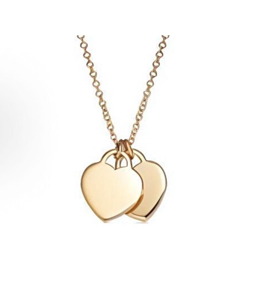 TIFFANY&CO Бордовая подвеска из желтого золота, фото 6