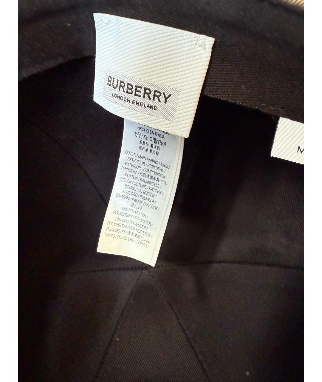 BURBERRY Бежевая кепка, фото 5