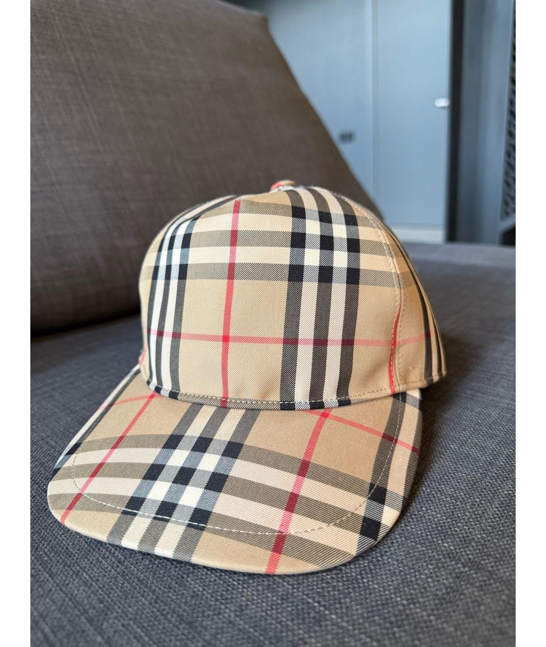 BURBERRY Бежевая кепка, фото 6