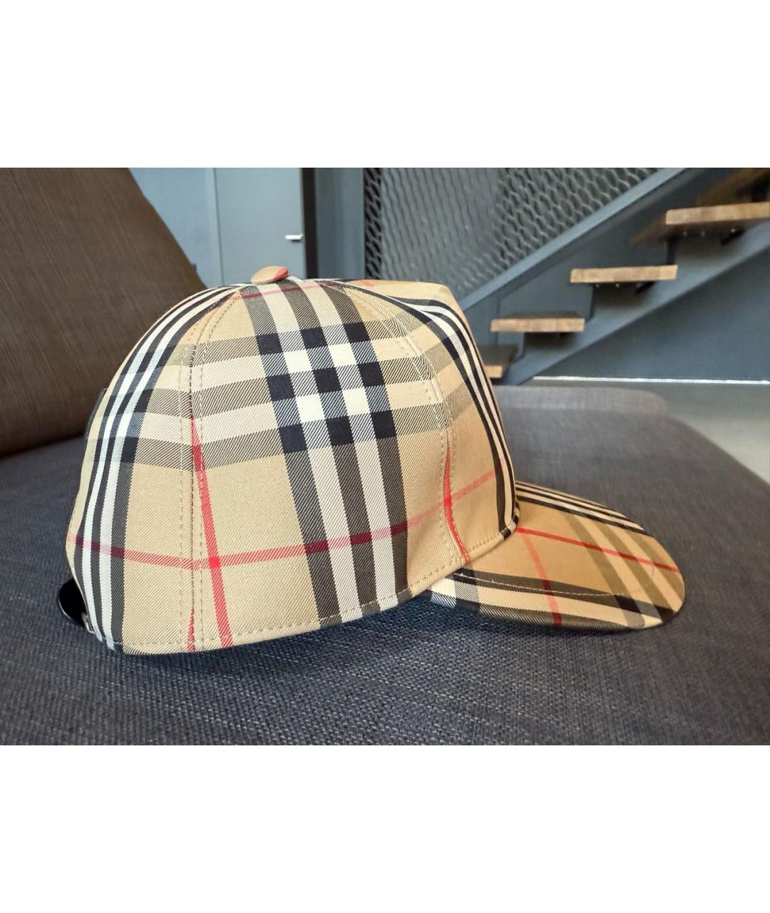 BURBERRY Бежевая кепка, фото 2