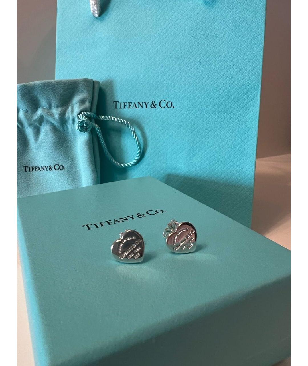 TIFFANY&CO Серебряные серебряные серьги, фото 2