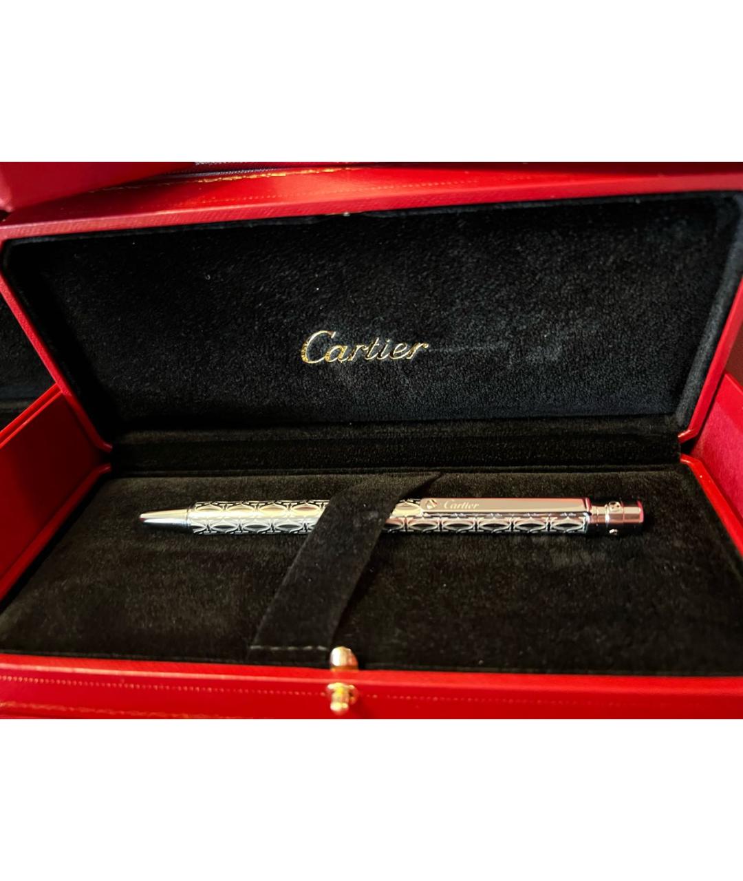 CARTIER Серебряная металлическая шариковая ручка, фото 1