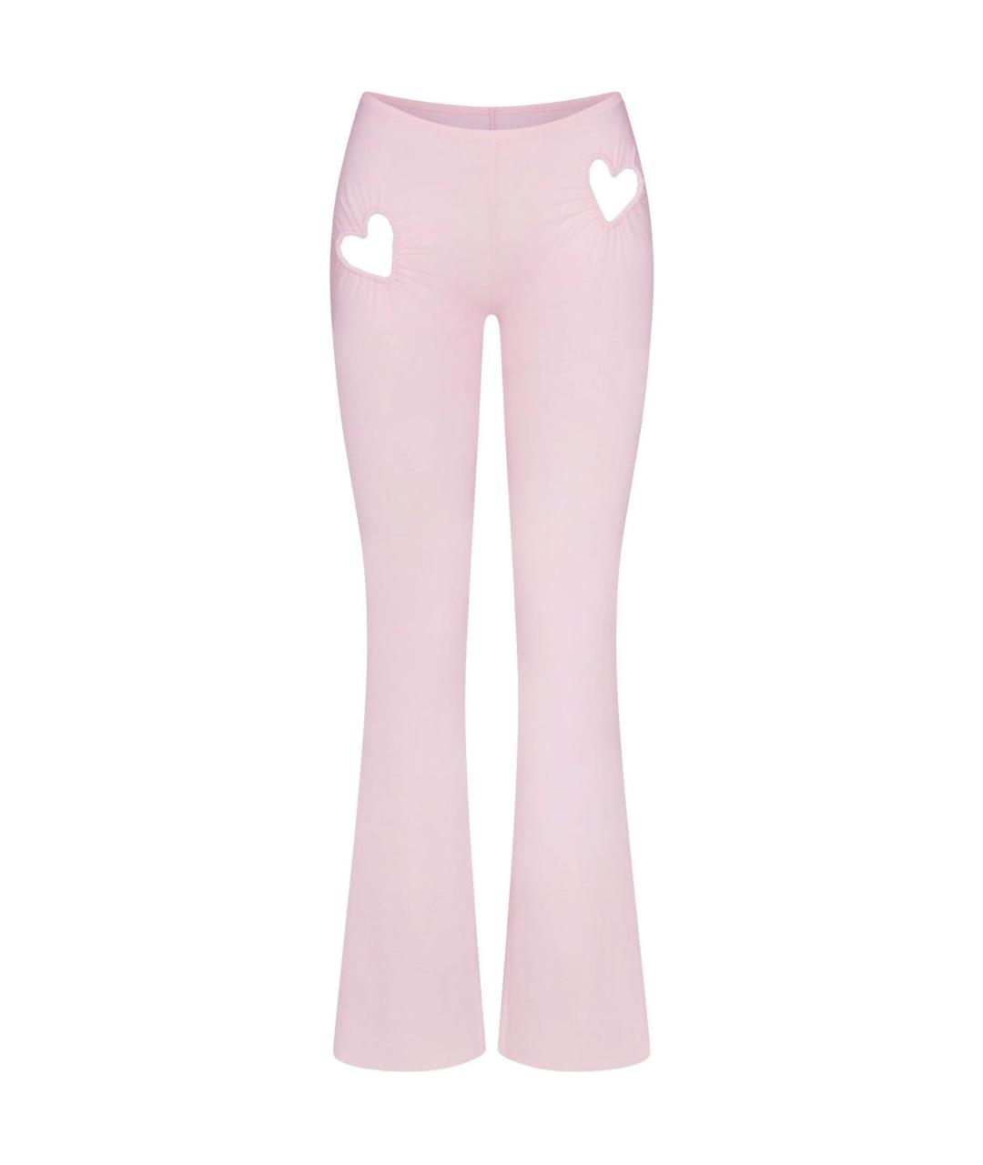 SKIMS Розовые прямые брюки, фото 1