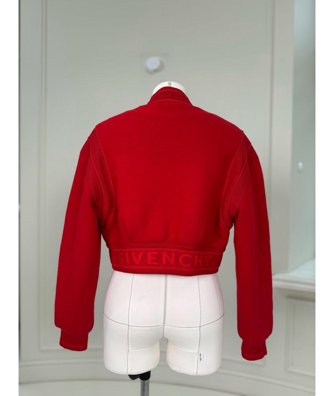 GIVENCHY Красная шерстяная куртка, фото 2