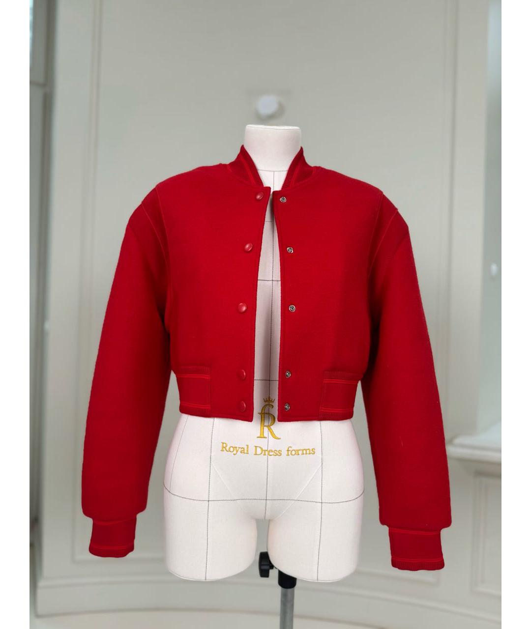 GIVENCHY Красная шерстяная куртка, фото 7