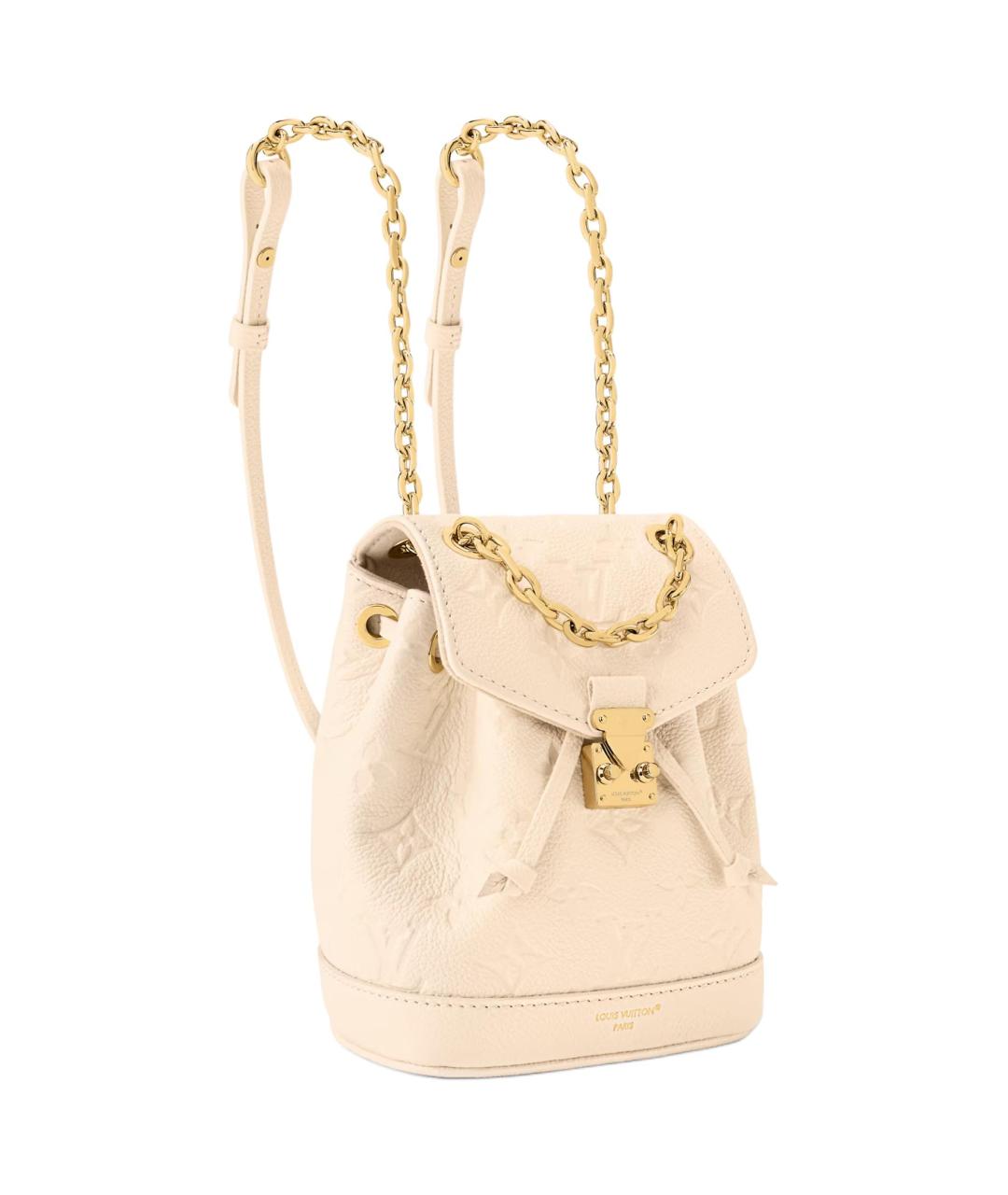 LOUIS VUITTON Бежевый кожаный рюкзак, фото 2