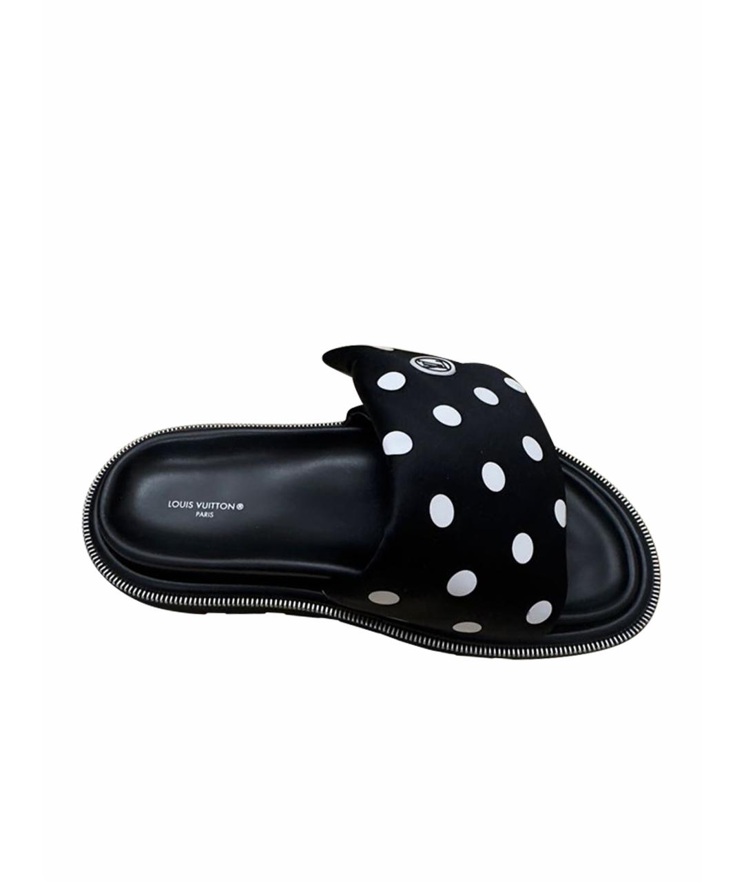LOUIS VUITTON Черные шлепанцы, фото 1