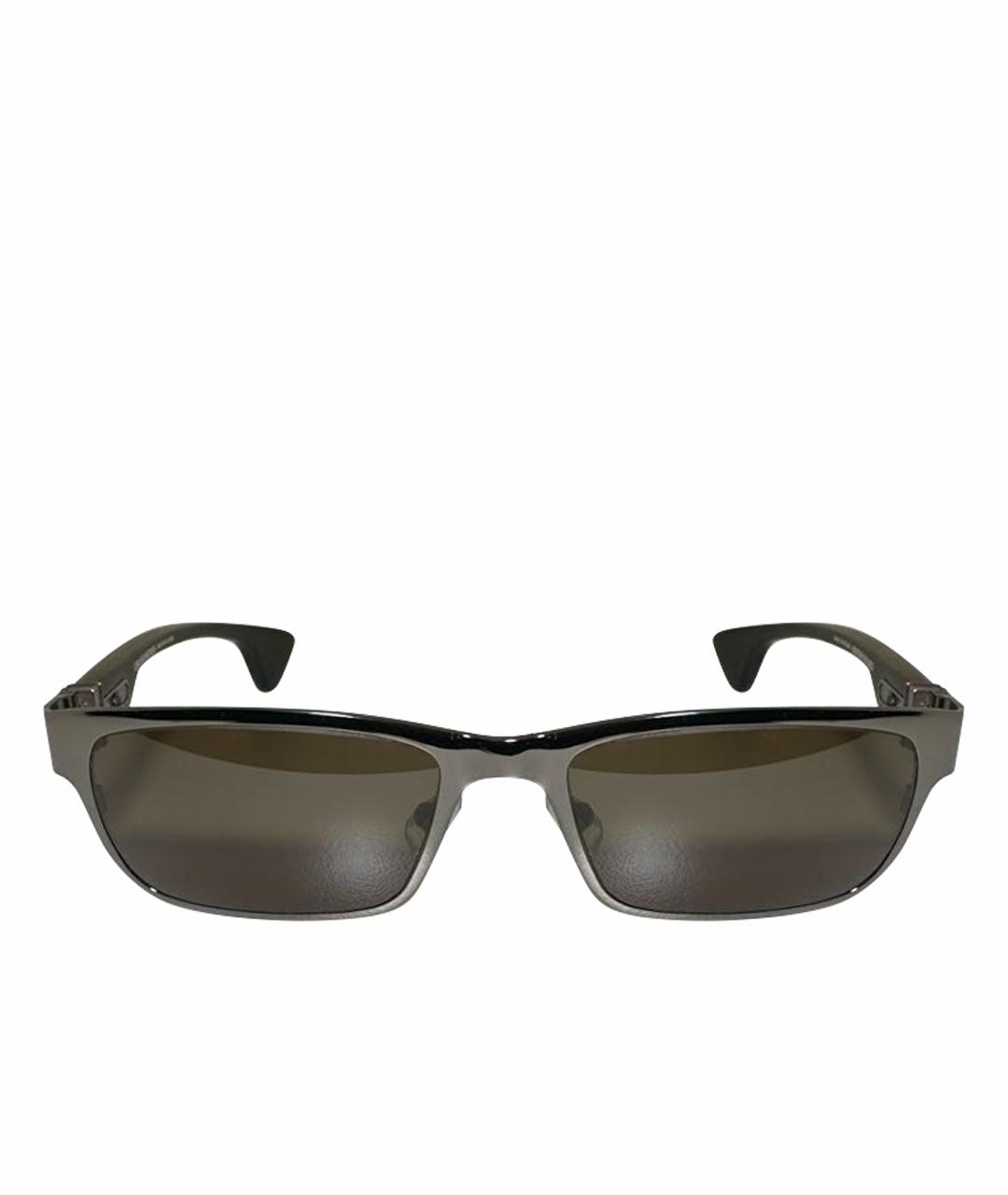 CHROME HEARTS Черные металлические солнцезащитные очки, фото 1
