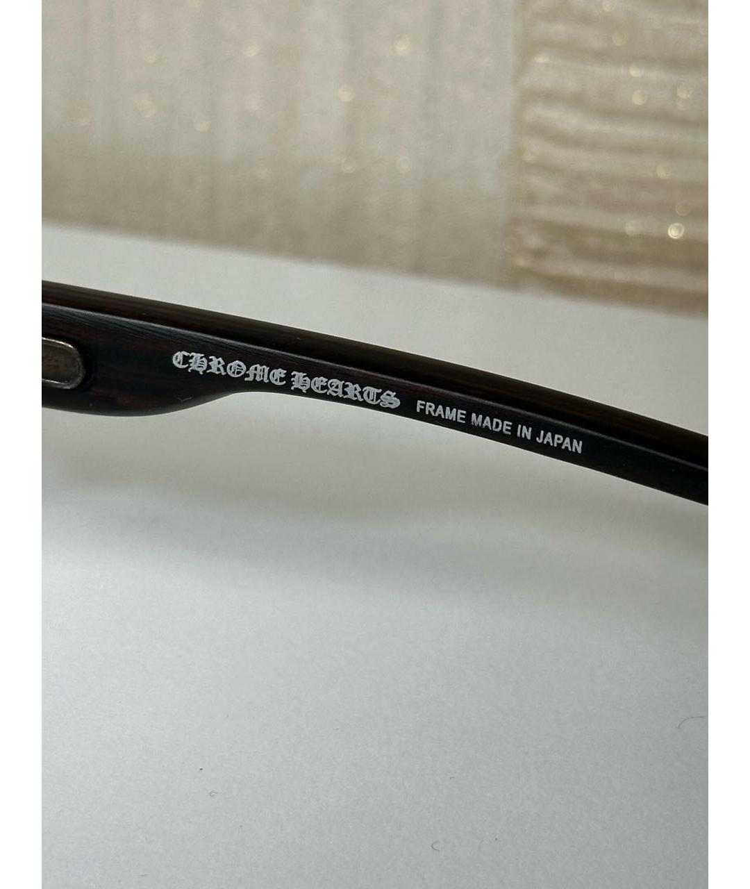 CHROME HEARTS Черные металлические солнцезащитные очки, фото 6