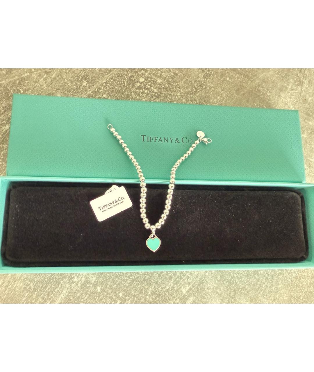 TIFFANY&CO Бирюзовый серебряный браслет, фото 3